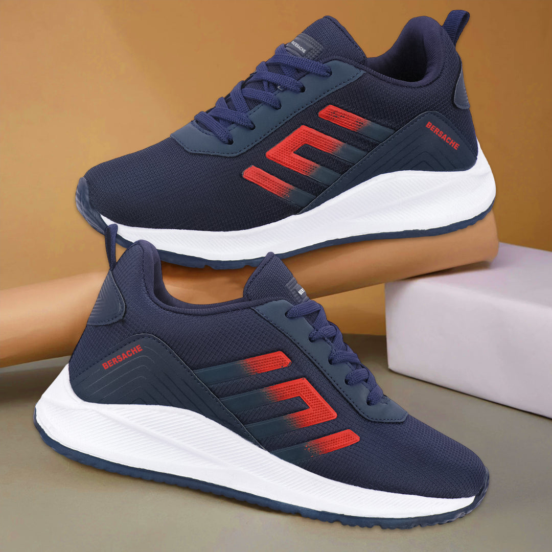 Bersache Premium Sports ,walking,Gym,cricket, Trending  Running Shoes For Men's (Black-8132).