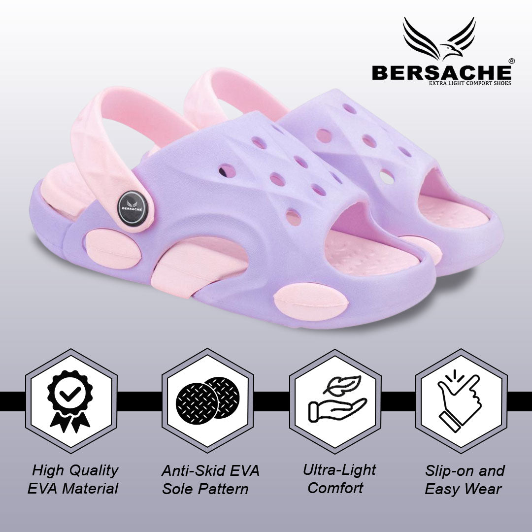 Bersache Extra Soft Classic Casual CHAPPAL with  Regular wear with Ultra Soft & Flexibility Technology Sandal for Kids's - Purple -6319.