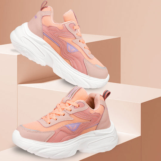 Bersache Premium Sports ,Gym, Trending Stylish Running Colour Changing shoes for Women (8105-Pink)