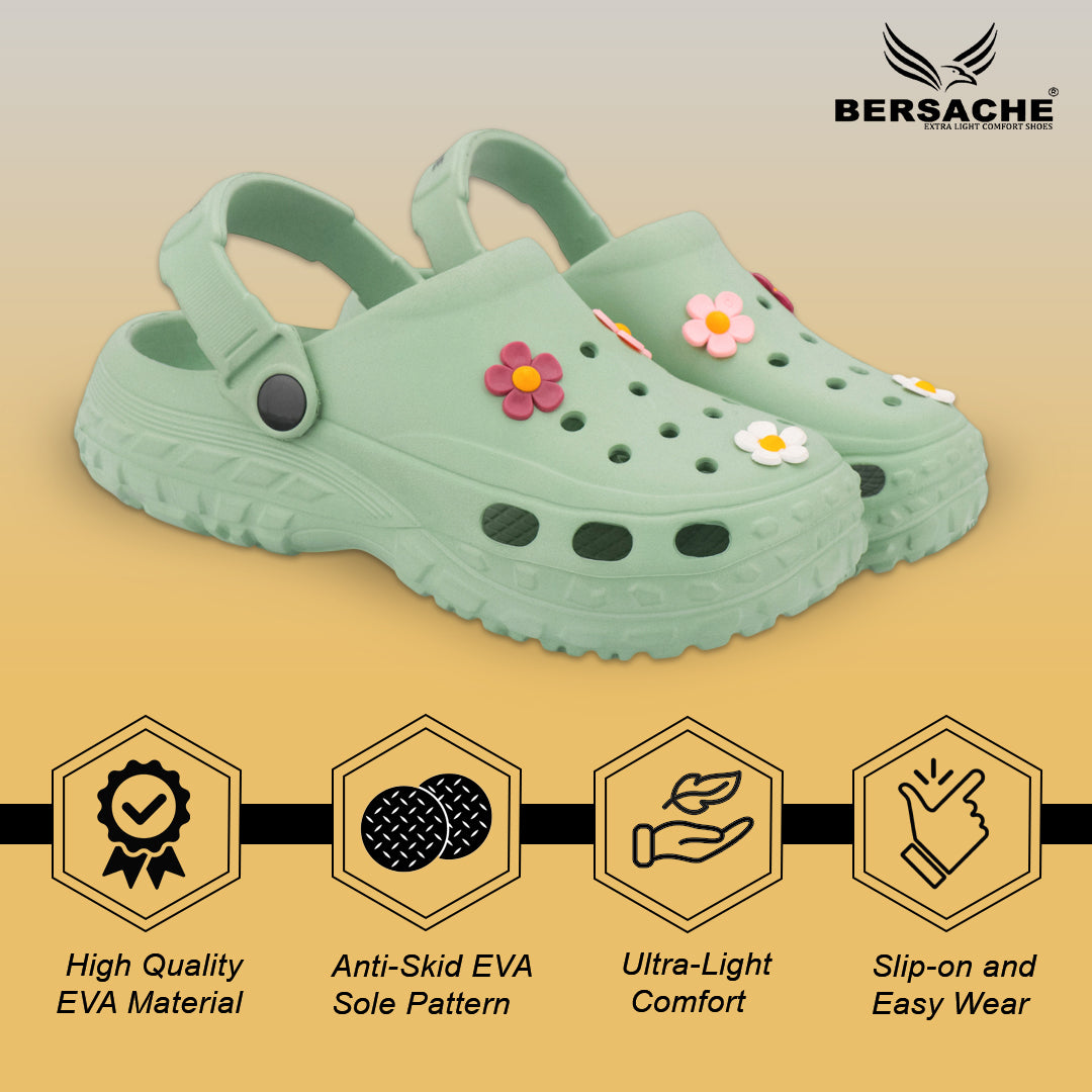 Bersache Extra Soft Classic Casual  with  Regular wear with Ultra Soft & Flexibility Technology Flip-Flop for Women's-(6299-Green).