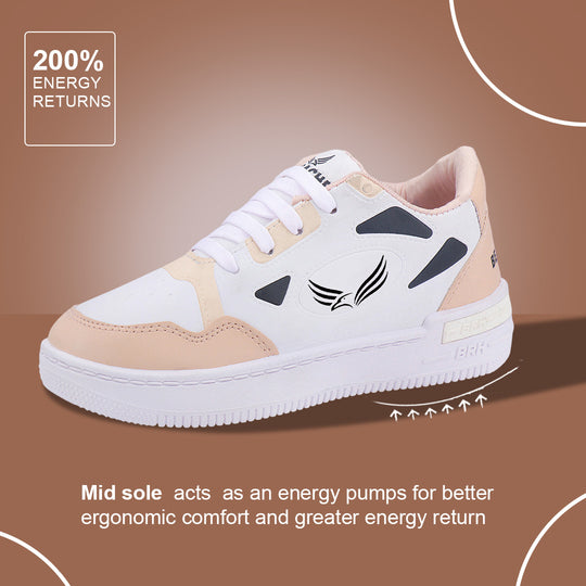 Bersache Sneaker, Loafers ,Casual with Extra comfort Sneaker Colour Changing shoes for Women (Pink-8066)