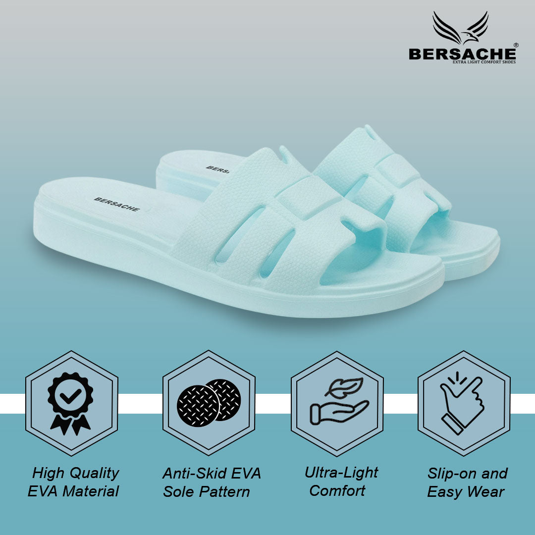 Bersache Extra Soft Classic Casual  with  Regular wear with Ultra Soft & Flexibility Technology Sandal for Women's-(6300-Blue).