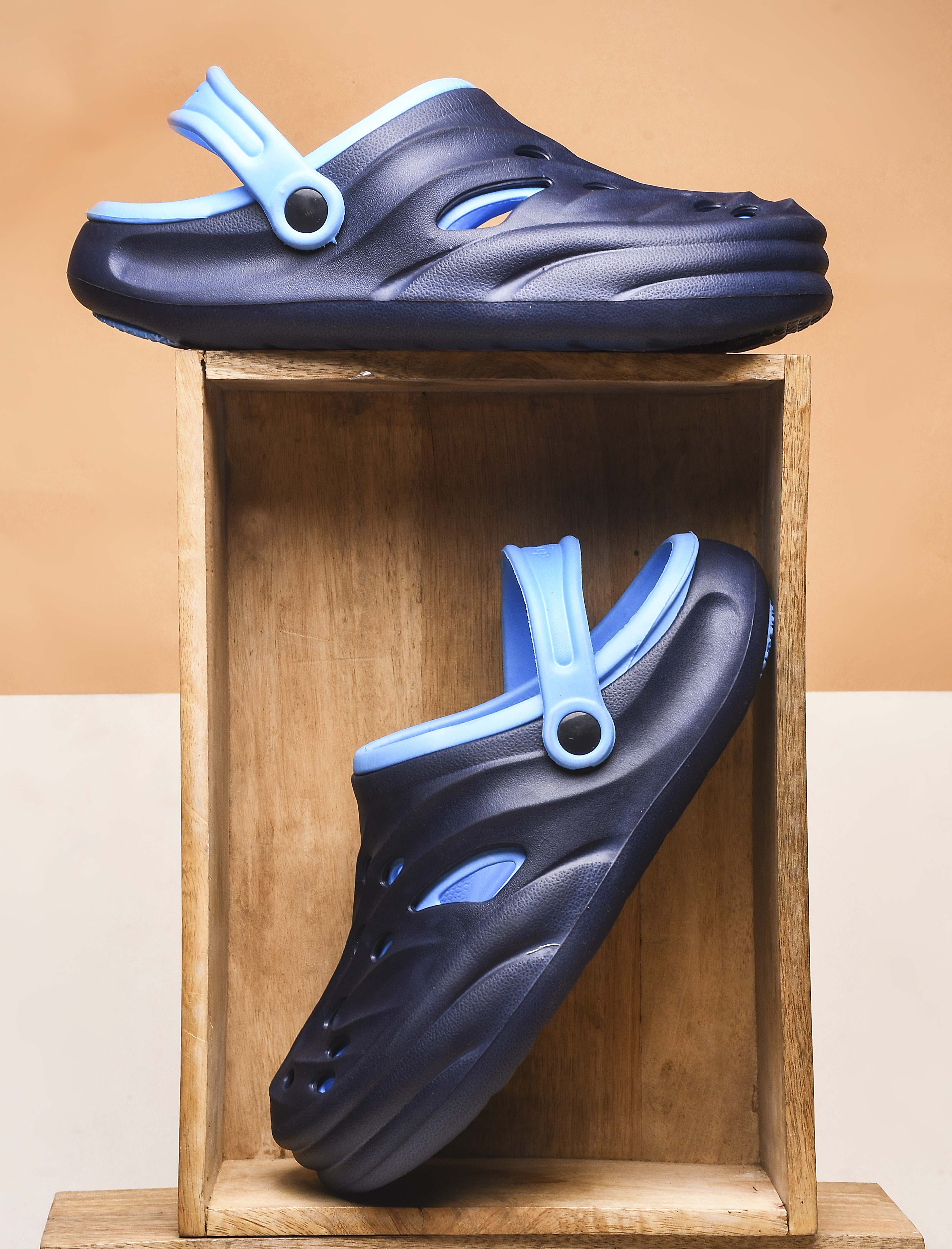 Bersache Extra Soft Classic Casual with  Regular wear with Ultra Soft & Flexibility Technology Clogs for Men's & Boy's -Navy-6031