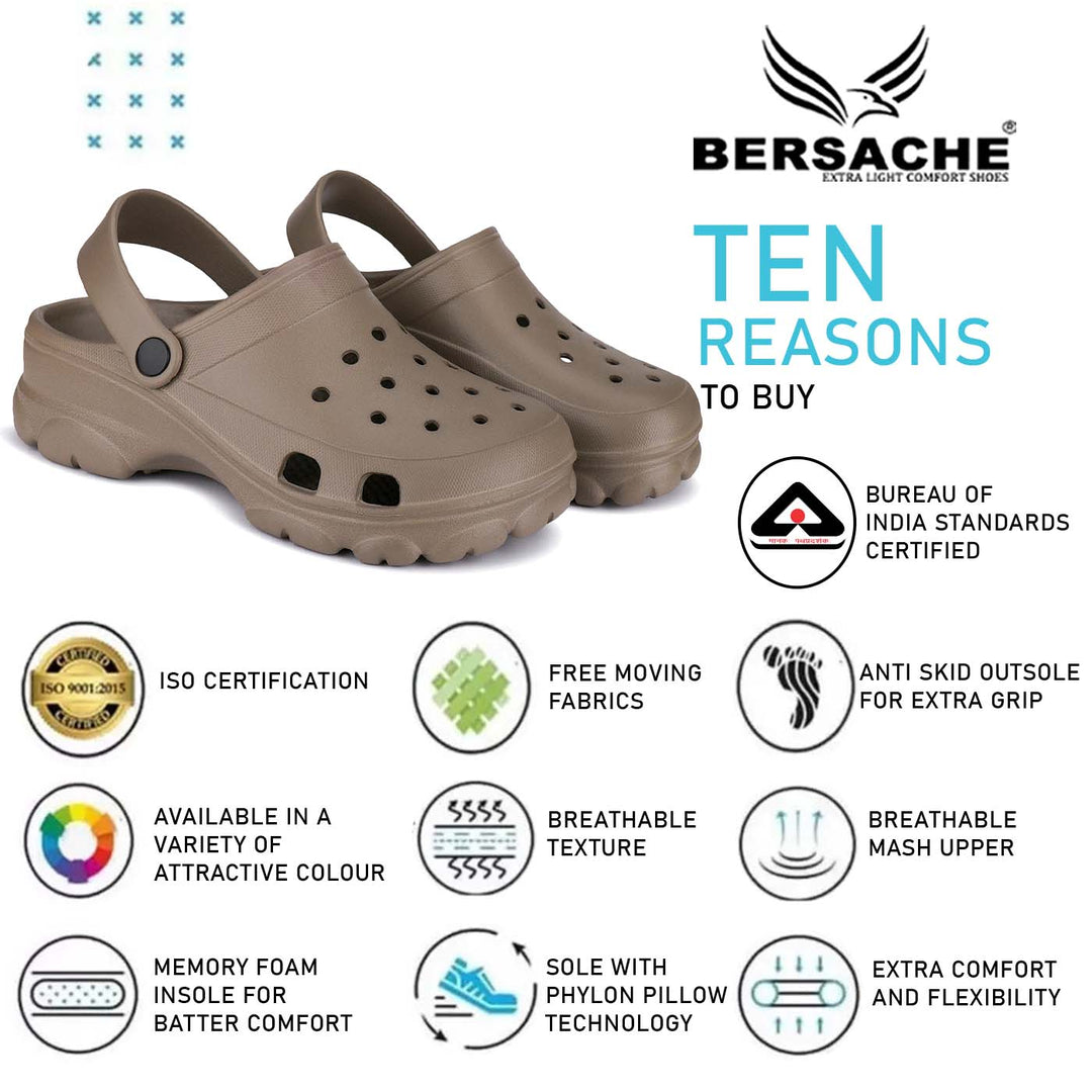 Bersache Extra Soft Classic Casual with Back Strap Regular wear with Ultra Soft & Flexibility Technology Flip-Flop for Men's/ boy,s - 6038 (Brown)