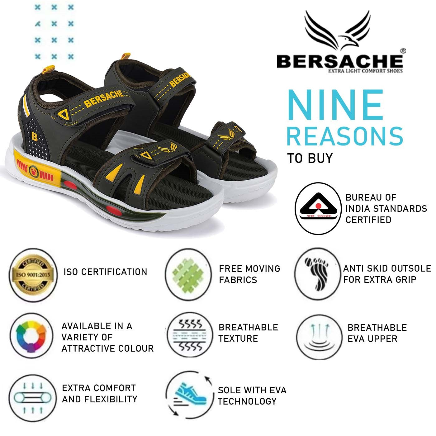 Bersache Extra Soft Classic Casual CHAPPAL with  Regular wear with Ultra Soft & Flexibility Technology Clog's for Kids's - Black -6047.