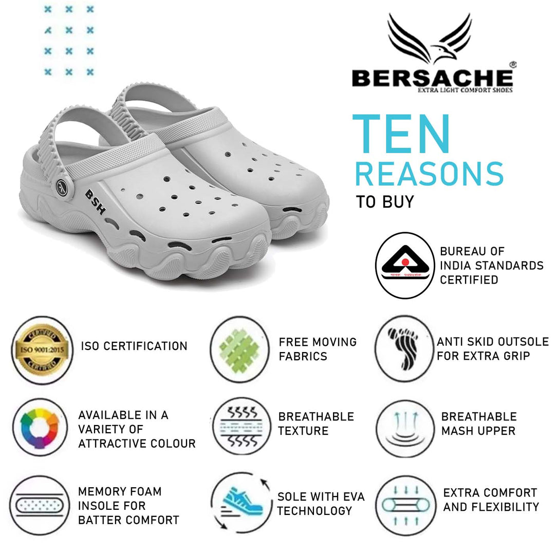 Bersache Extra Soft Classic Casual with  Regular wear with Ultra Soft & Flexibility Technology Flip Flop for Men's & Boy's (6090-Grey)