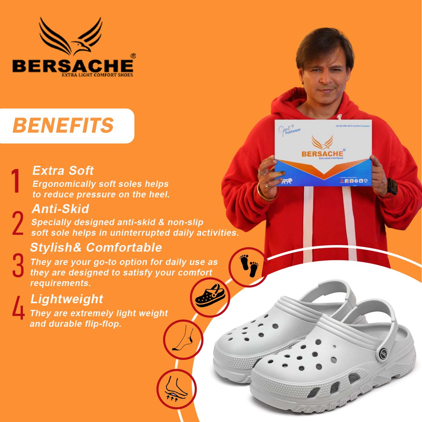 Bersache Extra Soft Classic Casual with  Regular wear with Ultra Soft & Flexibility Technology Flip Flop for Men's & Boy's-Grey-6092