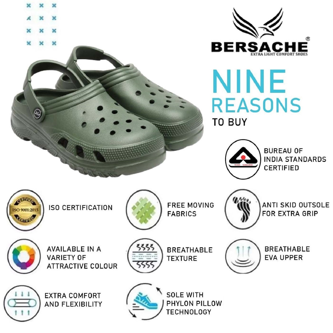 Bersache Extra Soft Classic Casual with  Regular wear with Ultra Soft & Flexibility Technology Flip Flop for Men's & Boy's -Green-6093