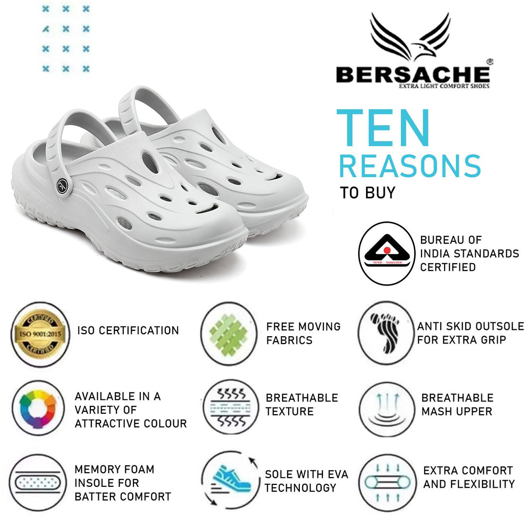 Bersache Extra Soft Classic Casual with  Regular wear with Ultra Soft & Flexibility Technology Flip Flop for Men's & Boy's (6125-Grey)