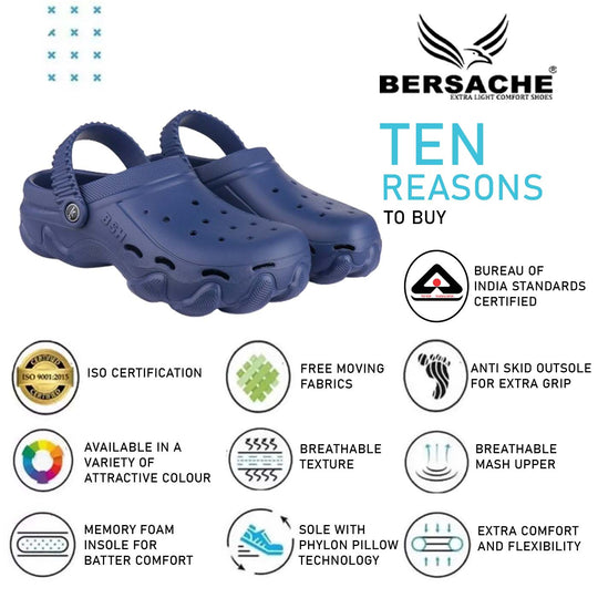 Bersache Extra Soft Classic Casual with  Regular wear with Ultra Soft & Flexibility Technology Flip Flop for Men's & Boy's (6134 Blue)