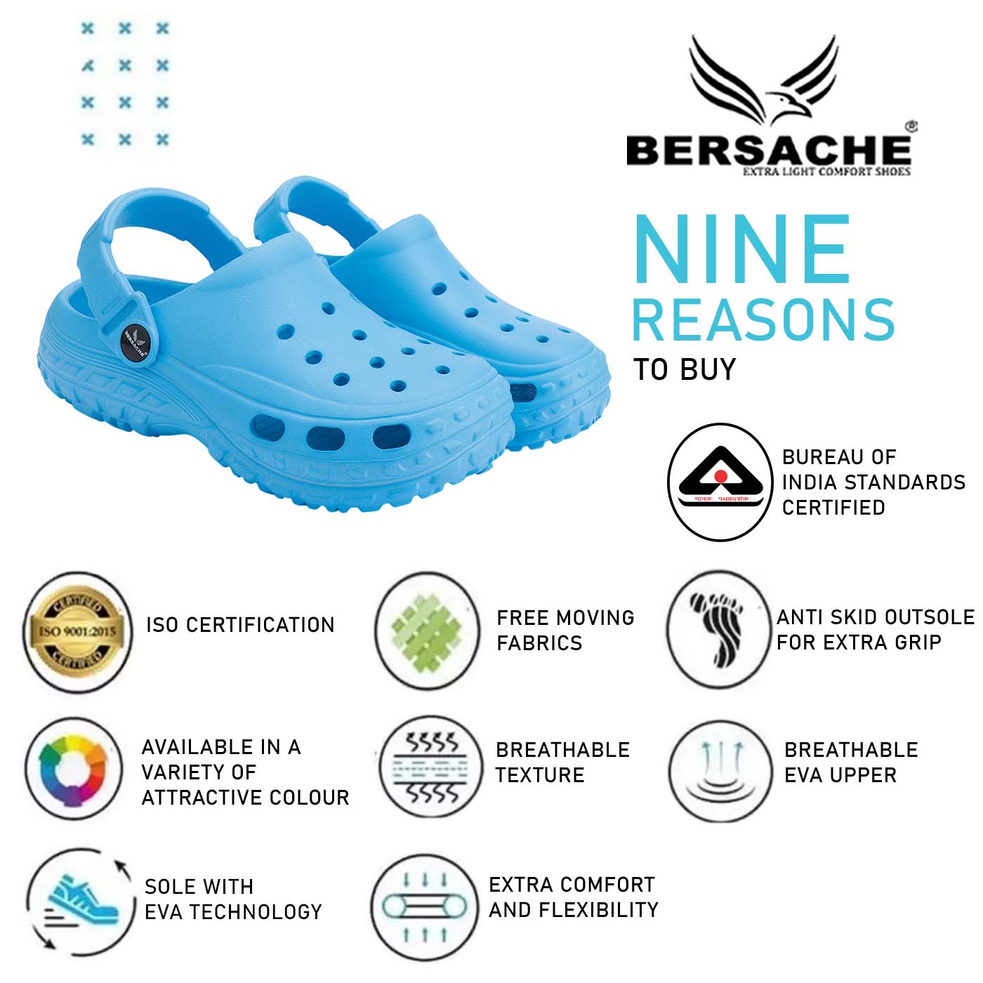 Bersache Extra Soft Classic Casual CHAPPAL with  Regular wear with Ultra Soft & Flexibility Technology Slipper for Kids's - Blue -6204.