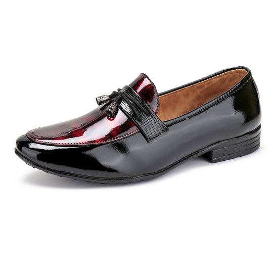 Bersache Lightweight Casual Loafers Shoes For Men Black-7047