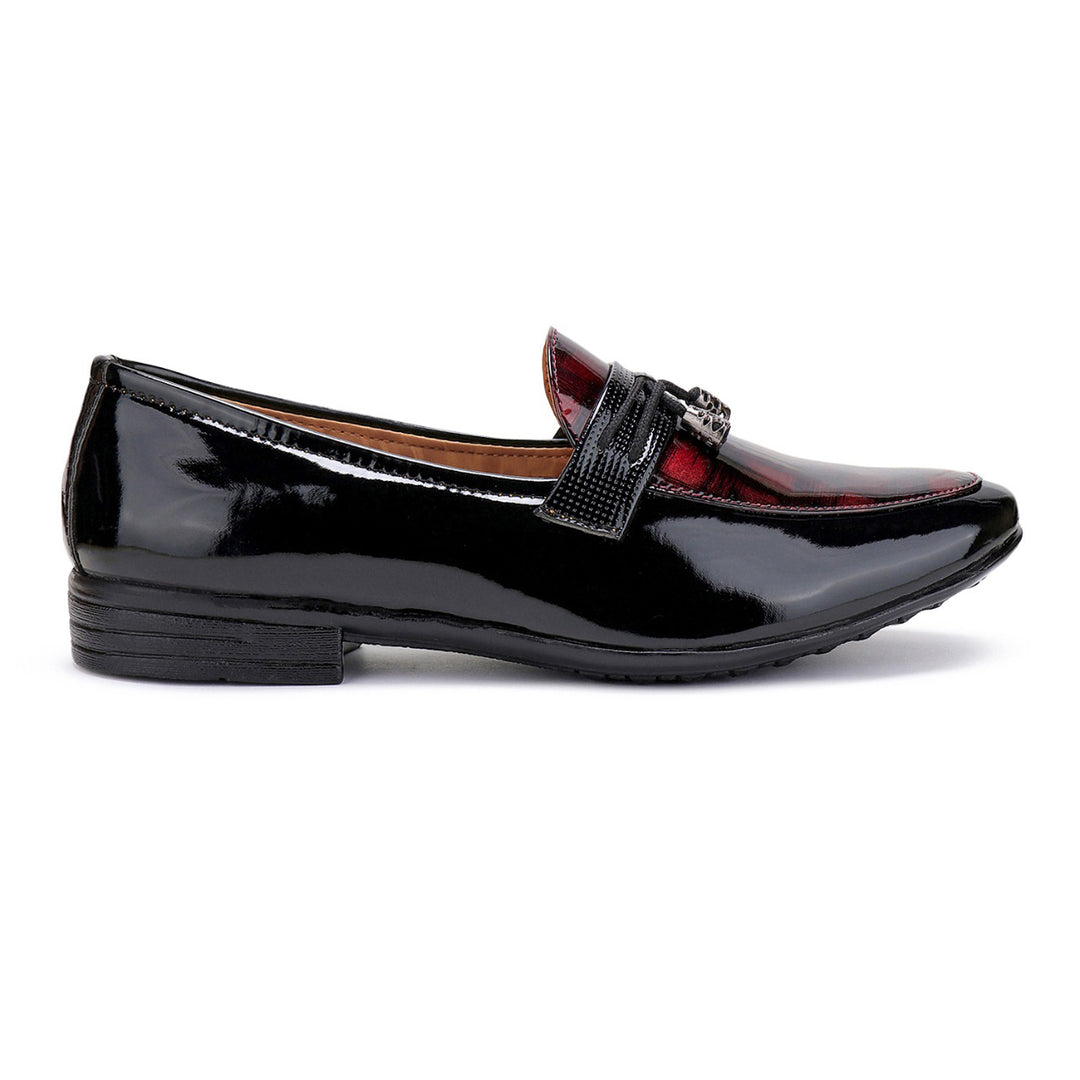 Bersache Lightweight Casual Loafers Shoes For Men Black-7047