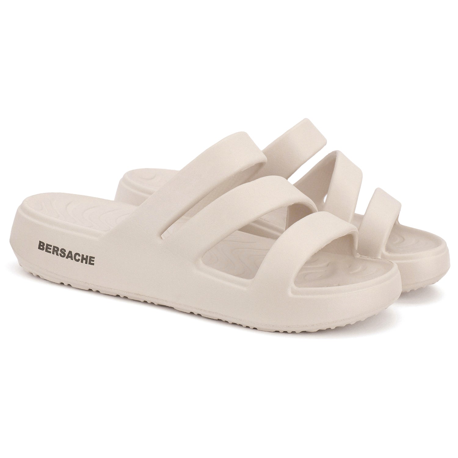 Bersache Extra Soft Classic Casual  with  Regular wear with Ultra Soft & Flexibility Technology Sandal for Women's-(6311-Beige)