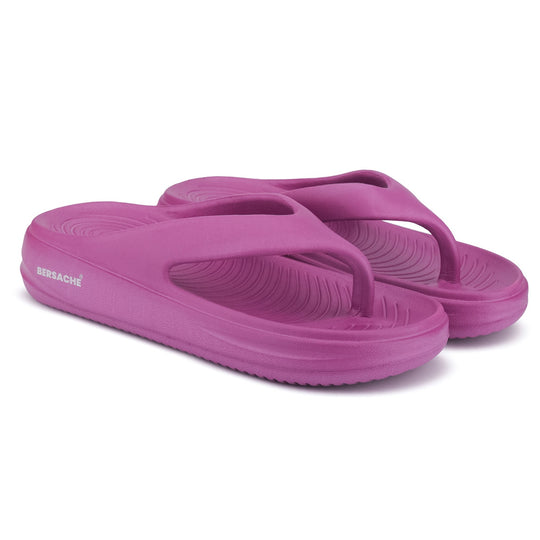Bersache Extra Soft Classic Casual with  Regular wear with Ultra Soft & Flexibility Technology Flip-Flop for Women's & Girl's (6198-Pink)