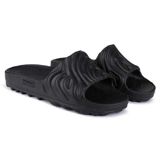 Bersache Extra Soft Classic Casual with Back Strap Regular wear with Ultra Soft & Flexibility Technology Flip-Flop for Men's/ Boy's 6050-Black