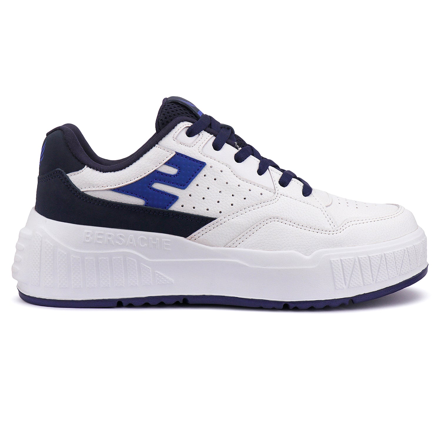 Bersache Sneaker, Loafers ,Casual With Extra Comfort Sneakers For Men's/Boy's (8049-White & Blue) .