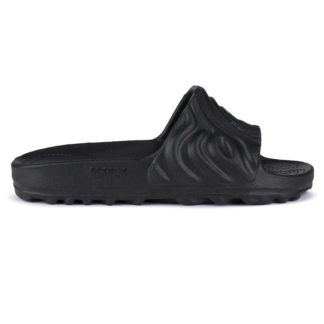 Bersache Extra Soft Classic Casual with Back Strap Regular wear with Ultra Soft & Flexibility Technology Flip-Flop for Men's/ Boy's 6050-Black