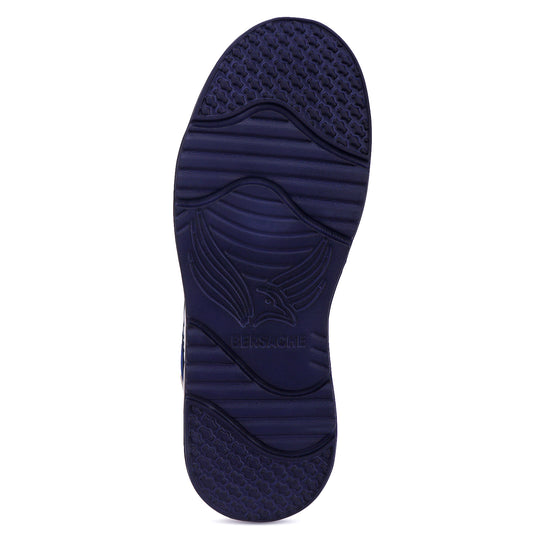 Bersache Lightweight Sports Running Shoes For Men Light (White & Blue-8049)