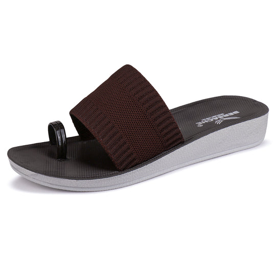 Bersache Extra Soft Classic Casual with  Regular wear with Ultra Soft & Flexibility Technology Flip Flop For Women's/Girl's-(6152-Brown)