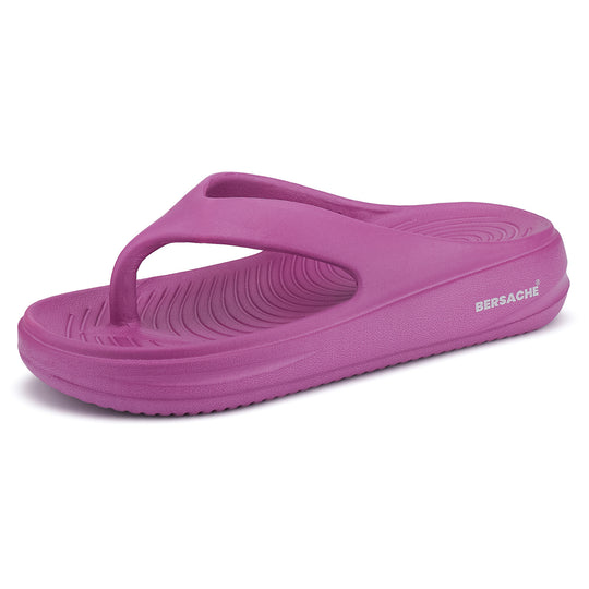 Bersache Extra Soft Classic Casual with  Regular wear with Ultra Soft & Flexibility Technology Flip-Flop for Women's & Girl's (6198-Pink)
