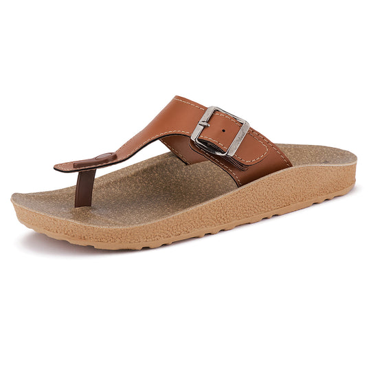 Bersache Extra Soft Classic Casual with  Regular wear with Ultra Soft & Flexibility Technology Flip-Flop for Men's & Boy's (6210-Tan)