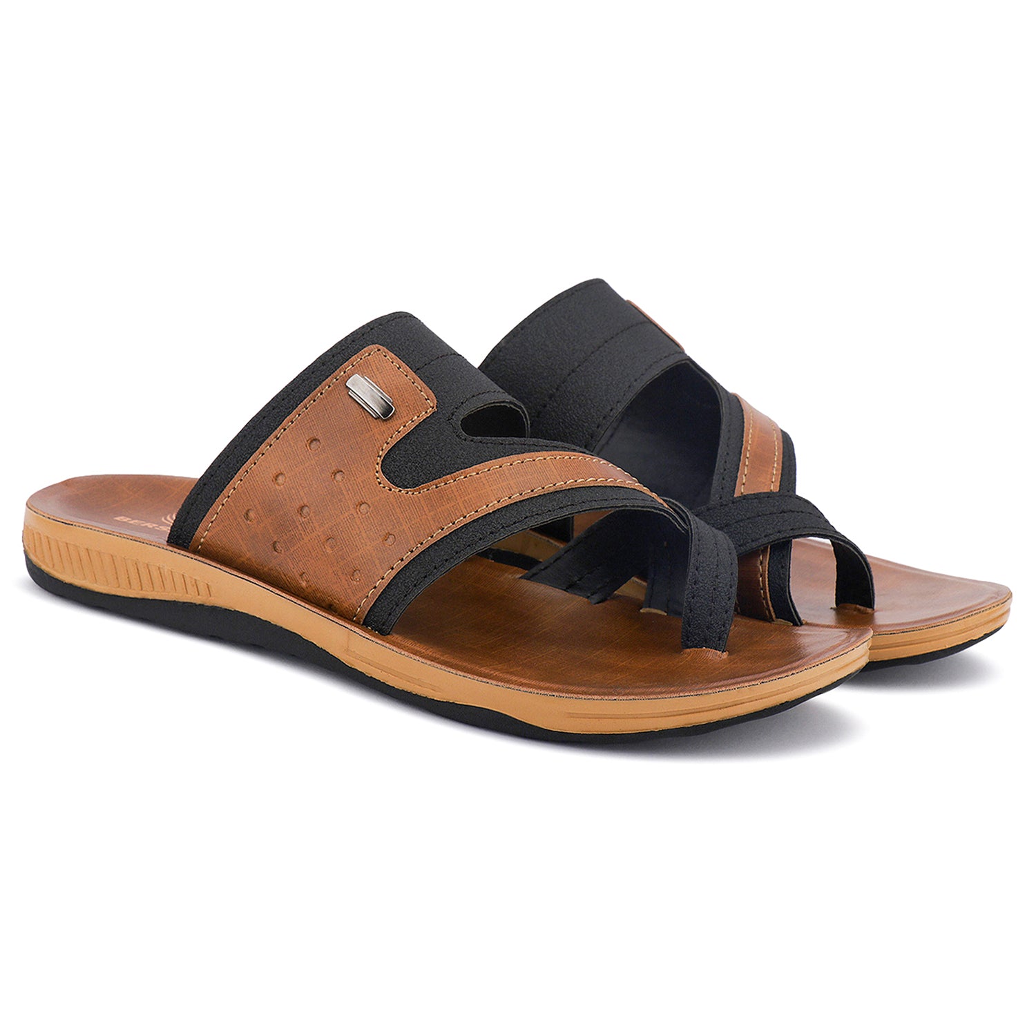 Bersache Extra Soft Classic Casual with  Regular wear with Ultra Soft & Flexibility Technology Flip-Flop For Men's & Boy's-Black-6216