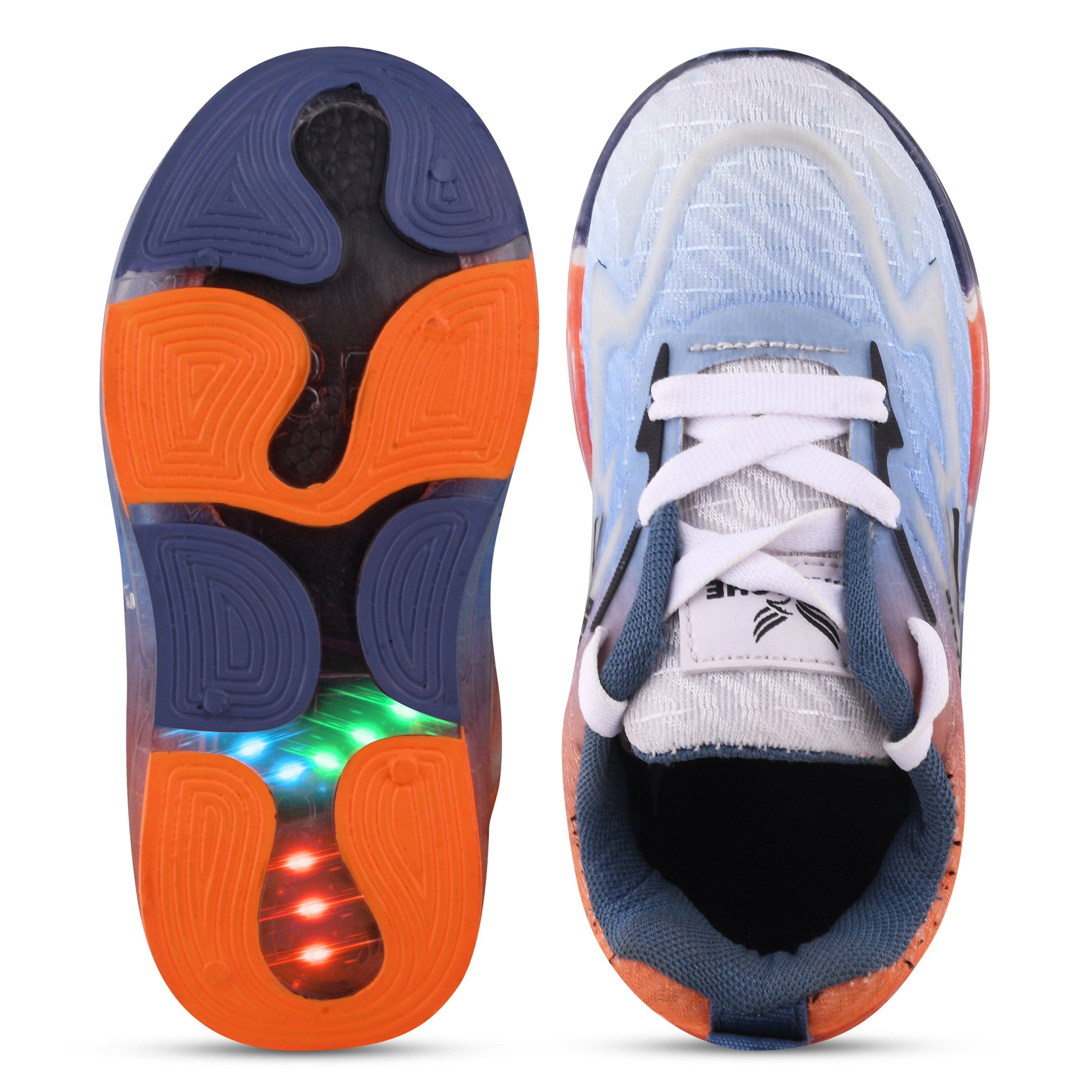 Bersache Premium Sports,walking,Gym,cricket,Trending Running Shoes For Kid's - Orange -8032.