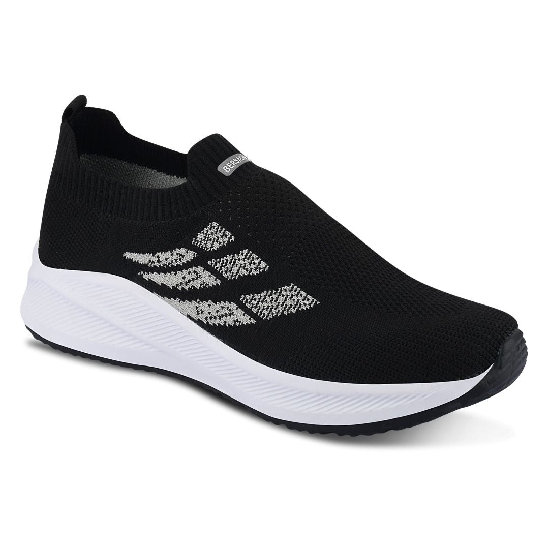 Bersache Lightweight Casual Sneaker Shoes For Men (Black-8109)