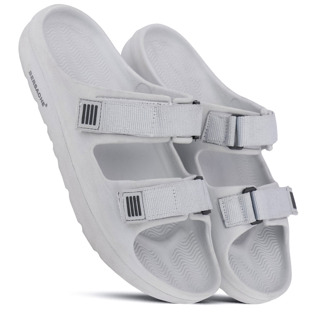 Bersache Extra Soft Classic Casual with  Regular wear with Ultra Soft & Flexibility Technology Flipflop For Men's & Boy's-(Grey-6286)