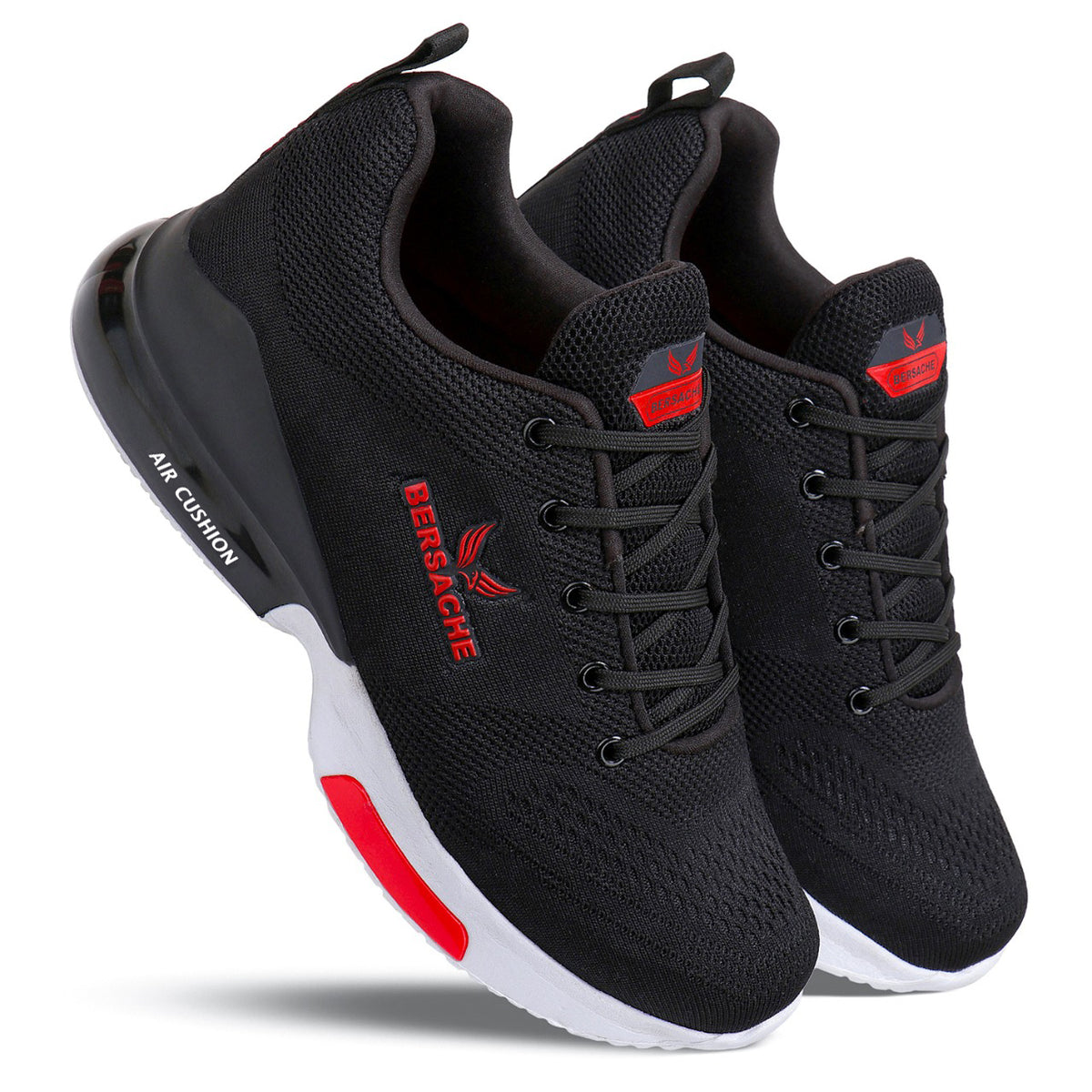 Bersache Casual Shoe With High Quality Sole (Black)    -   9047