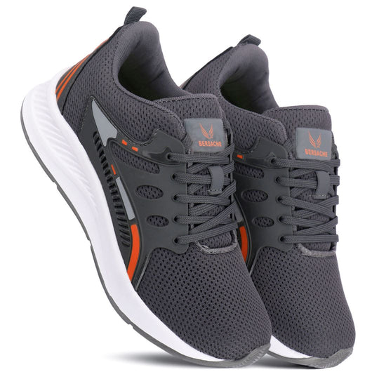Bersache Casual Sneaker shoe for Men| Soft Cushioned Insole , Slip-Resistance Casuals For Men (Gray-8128)