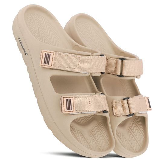 Bersache Extra Soft Classic Casual with  Regular wear with Ultra Soft & Flexibility Technology Slipper For Men's & Boy's-(Beige-6287)