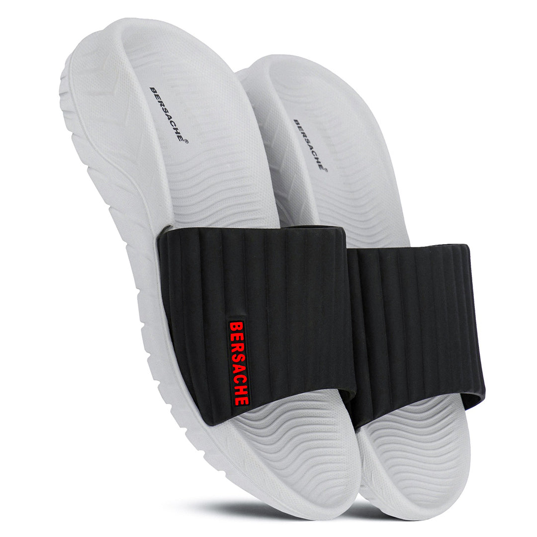 Bersache Extra Soft Classic Casual with  Regular wear with Ultra Soft & Flexibility Technology Sandal For Men's-(White)-6331.