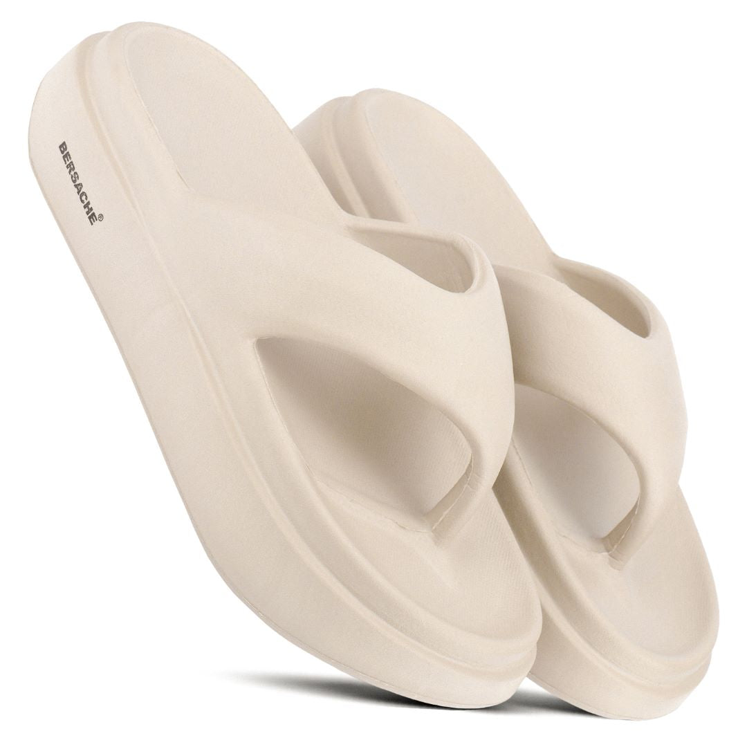 Bersache Extra Soft Classic Casual with  Regular wear with Ultra Soft & Flexibility Technology Sandal For Women's/Girl's-Begie-6265.