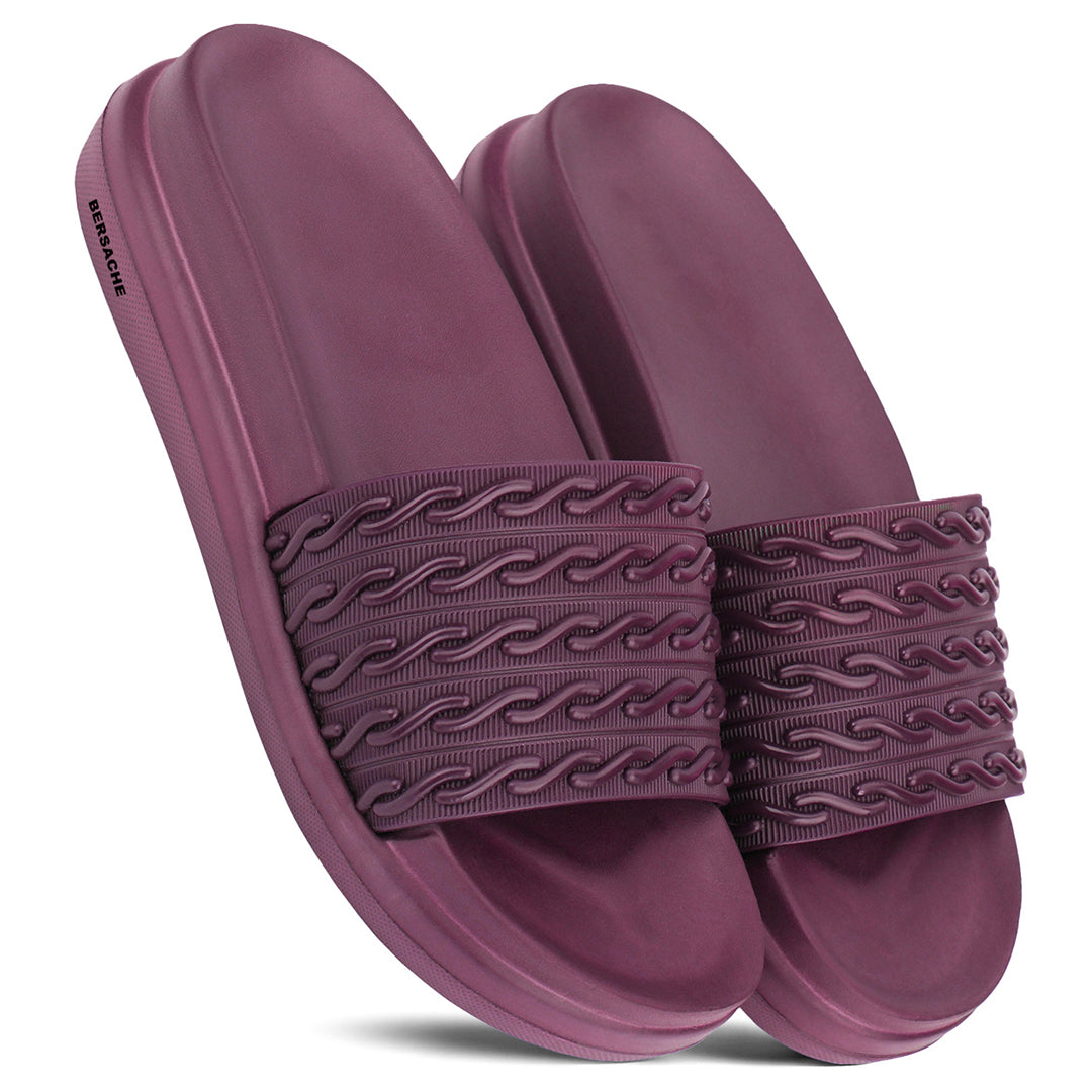 Bersache Extra Soft Classic Casual  with  Regular wear with Ultra Soft & Flexibility Technology Flip-Flop for Women's-(6336-Purple).