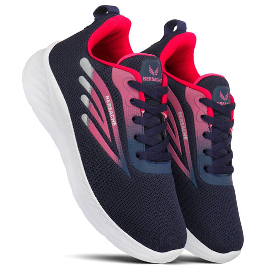 Bersache Premium Sports ,Gym, Trending Stylish Running Colour Changing shoes for Women (8095-Red)