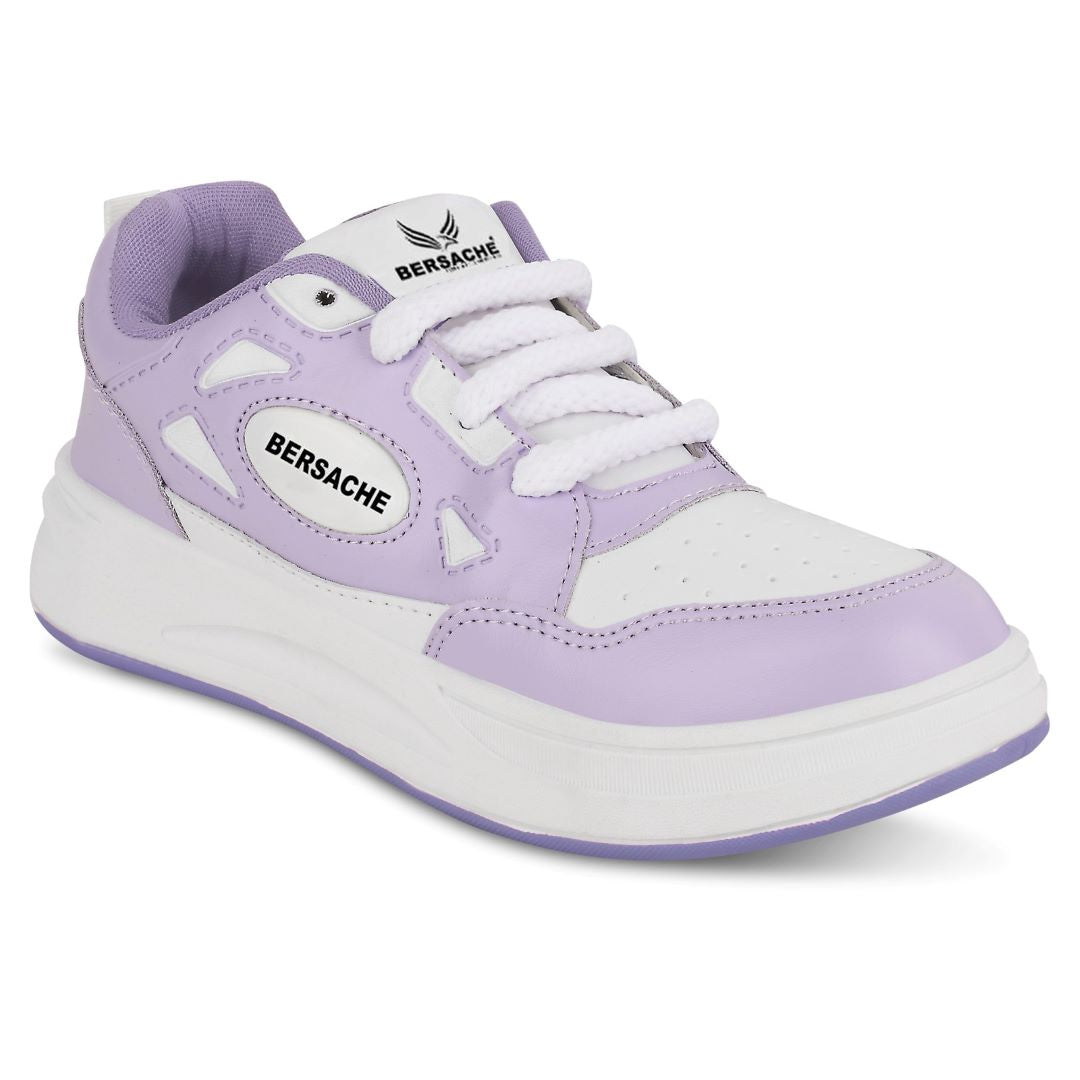 Bersache Premium Sports ,walking,Gym,cricket, Trending  Running Shoes For Women's-(8112-Purple)