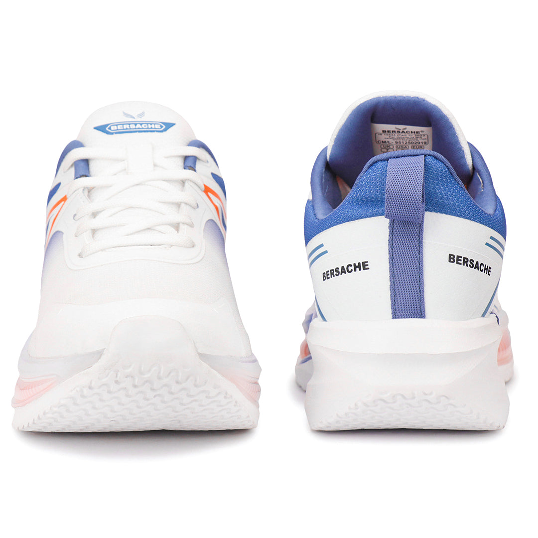 Bersache Premium Sports , Walking,Gym, Cricket, Trending  Running Shoes For Men's (Blue & White-9227)