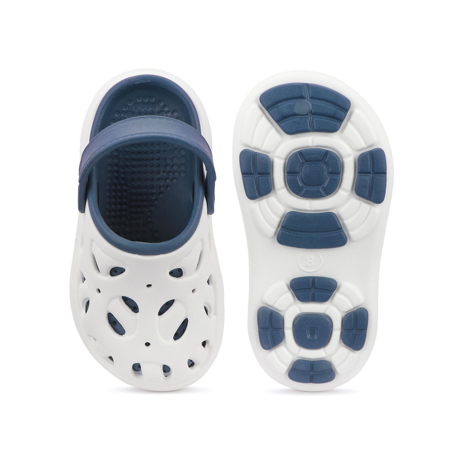 Bersache Extra Soft Classic Casual CHAPPAL with  Regular wear with Ultra Soft & Flexibility Technology Flip-Flop for Kids's-White-6317.