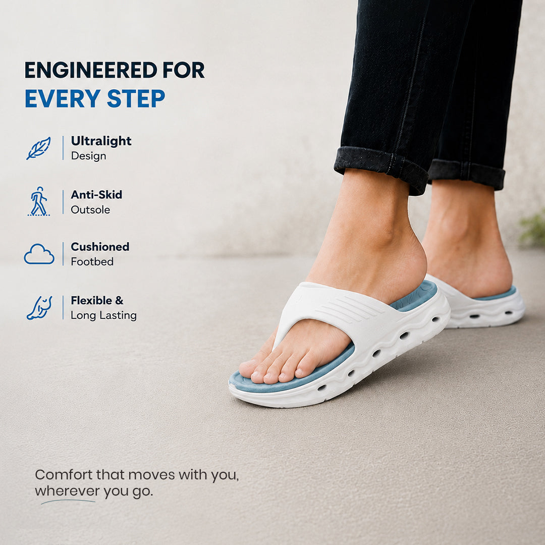 Bersache Extra Soft Classic Casual  with Regular wear with Ultra Soft & Flexibility Technology Sandals for Men's-(6343-White & Sea-Green).