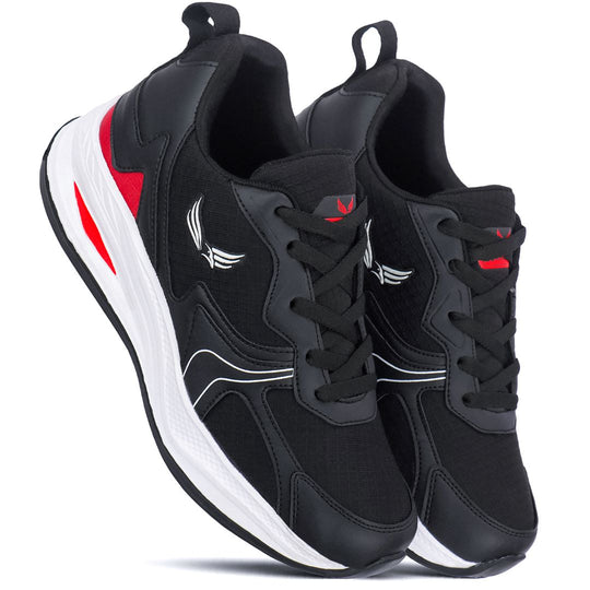 Bersache Casual Sneaker shoe for Men| Soft Cushioned Insole , Slip-Resistance Casuals For Men (8117-Black)