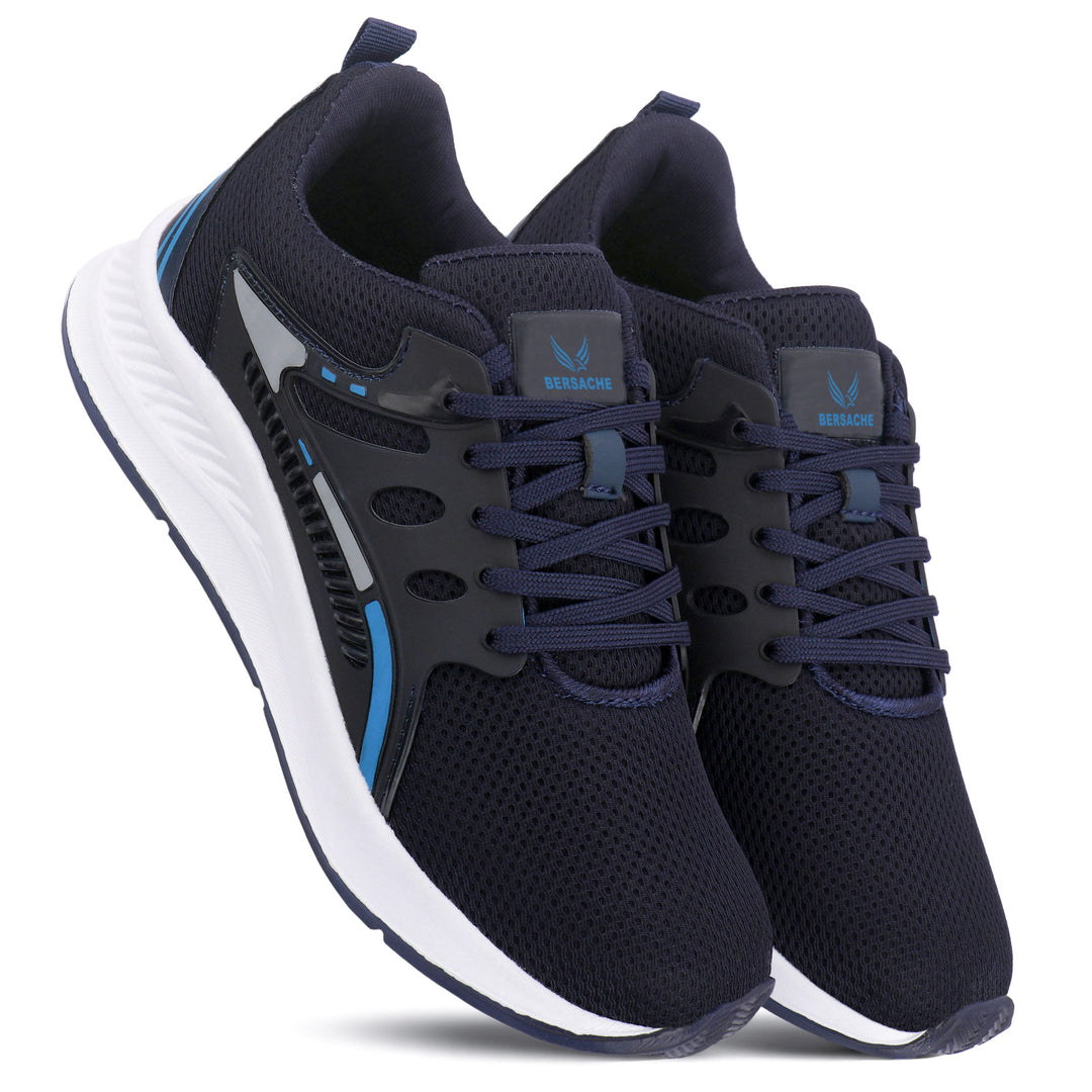 Bersache Casual Sneaker shoe for Men| Soft Cushioned Insole , Slip-Resistance Casuals For Men (Dark-Blue-8129)