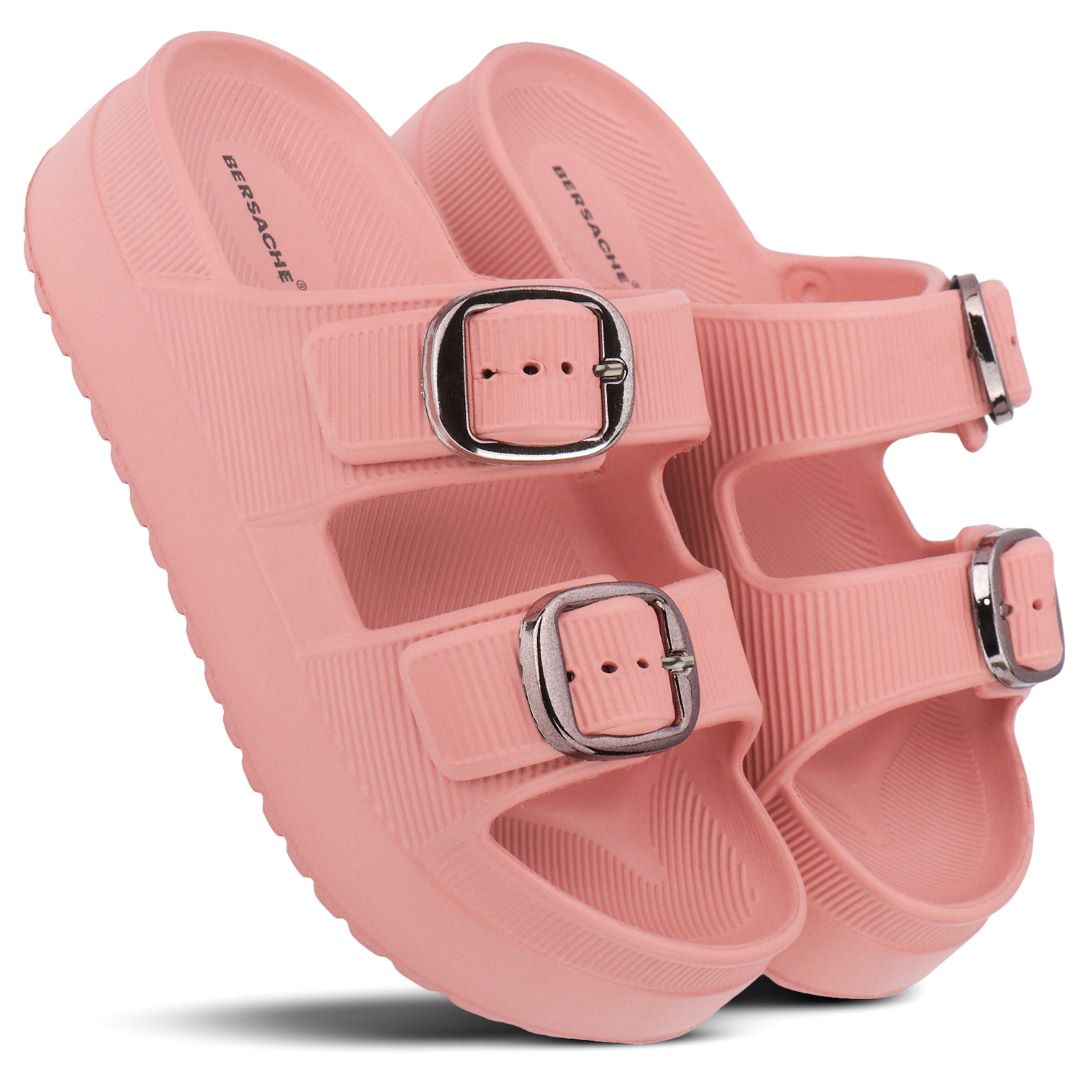 Bersache Extra Soft Classic Casual  with  Regular wear with Ultra Soft & Flexibility Technology Flip-Flop for Women's-(6295-Pink).