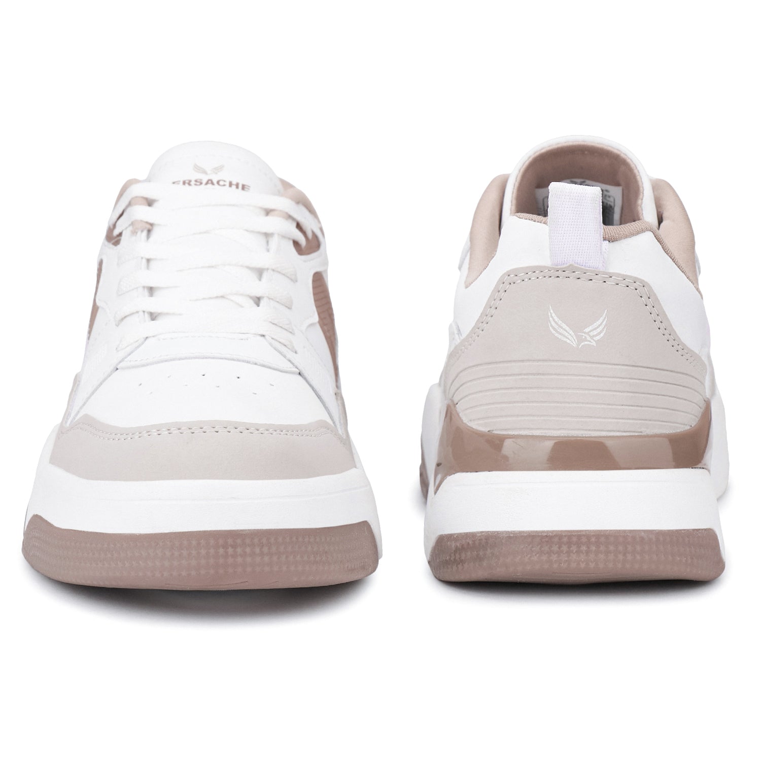 Bersache Casual Sneaker shoe for Men| Soft Cushioned Insole , Slip-Resistance Casuals For Men (Brown-White-9224).