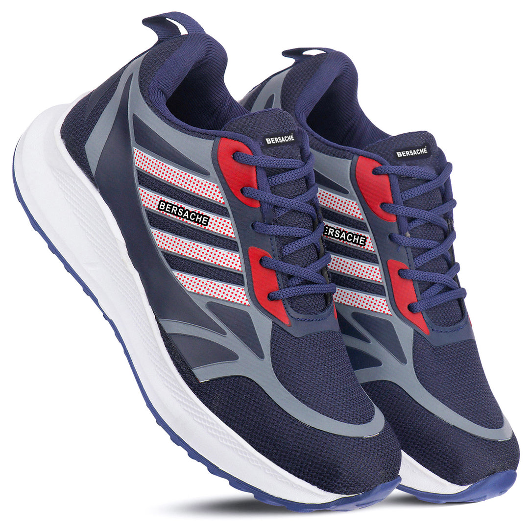 Bersache Premium Sports,Gym, Trending Stylish Running Shoes For Men (8072-Blue)