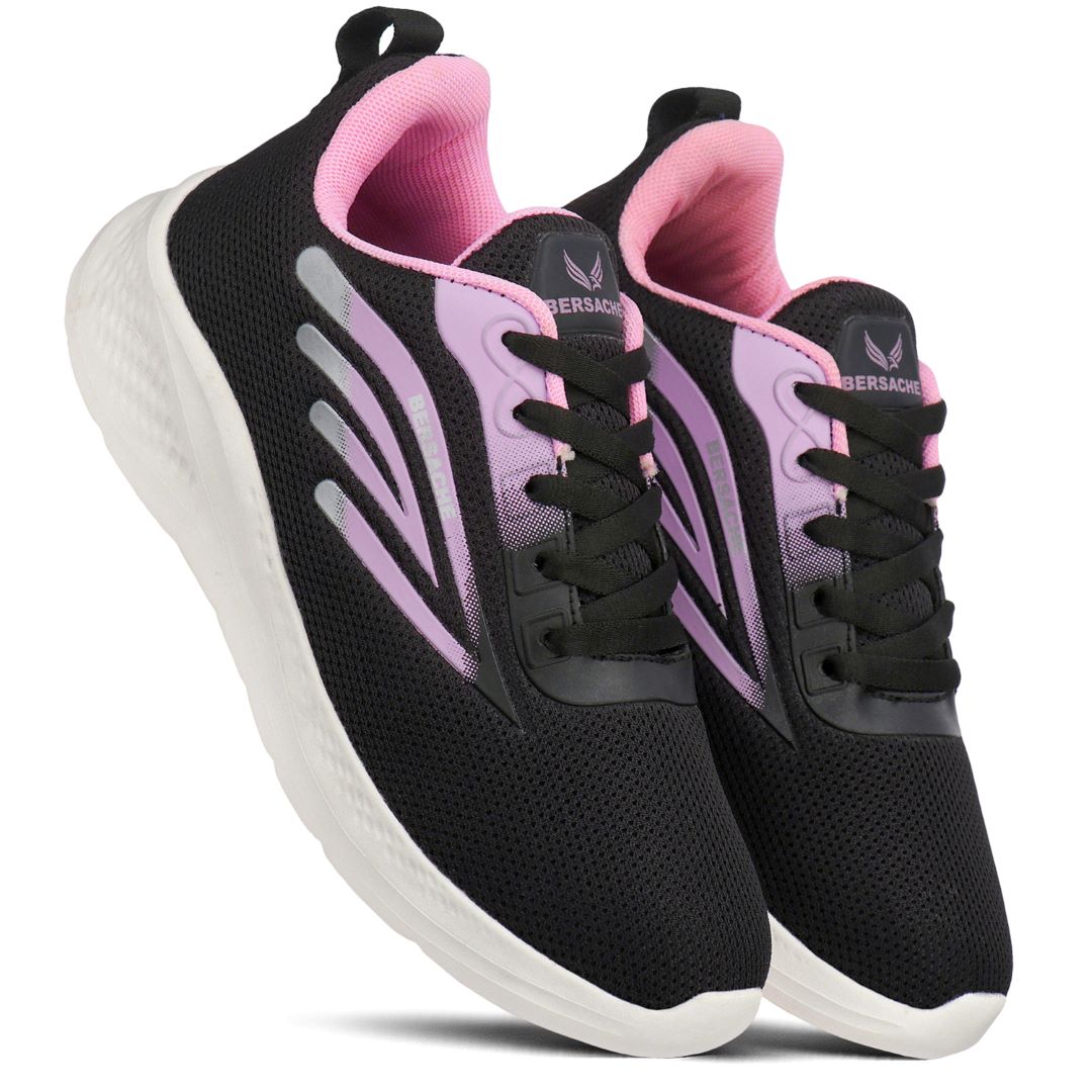 Bersache Premium Sports ,Gym, Trending Stylish Running Colour Changing shoes for Women (8094-Pink)