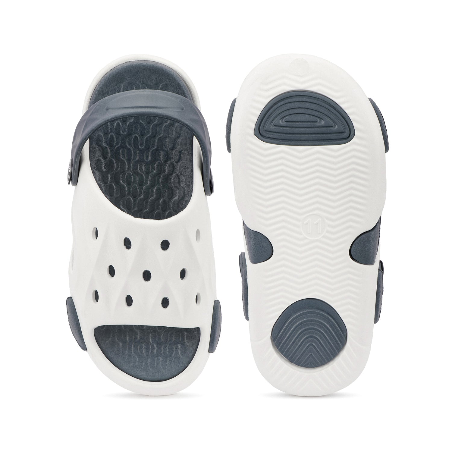 Bersache Extra Soft Classic Casual CHAPPAL with  Regular wear with Ultra Soft & Flexibility Technology Clog's for Kids's - White-6323.