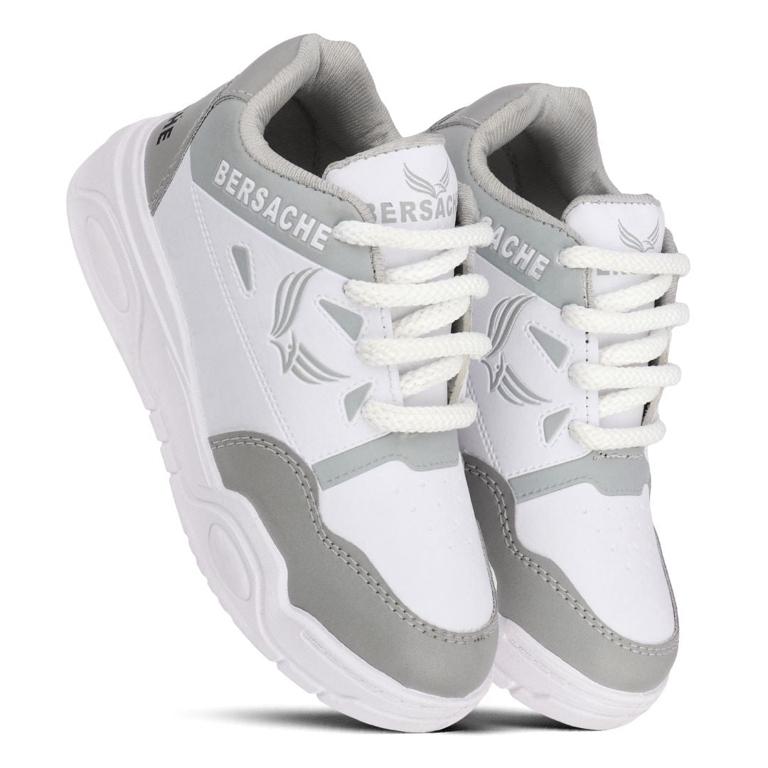Bersache Premium Sports,walking,Gym,cricket,Trending Running Shoes For Kid's - Gray-6279.