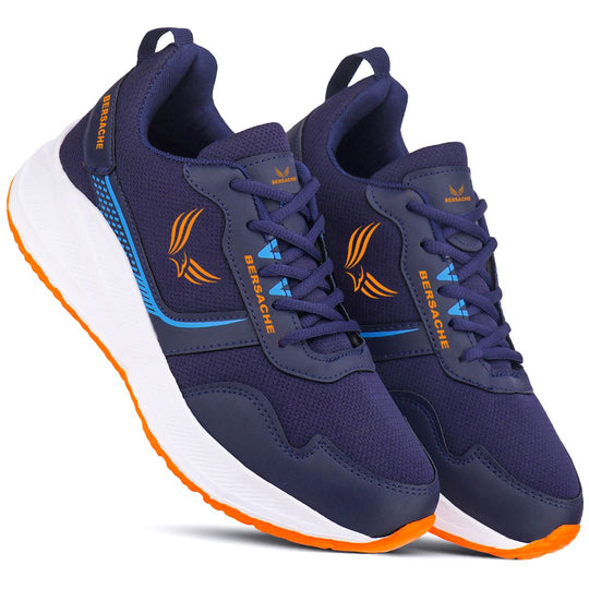 Bersache Premium Sports,Gym, Trending Stylish Running Shoes For Men (8107-Blue)